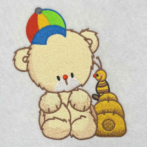 Best Friends Bear and Bee 8 embroidery design