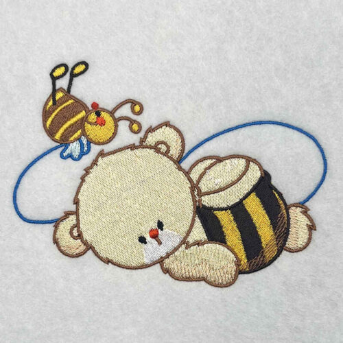 Best Friends Bear and Bee 9 embroidery design