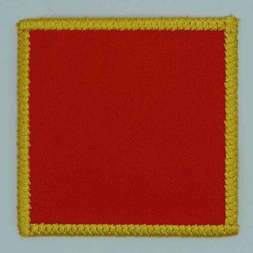 Braided square diy patch embroidery design