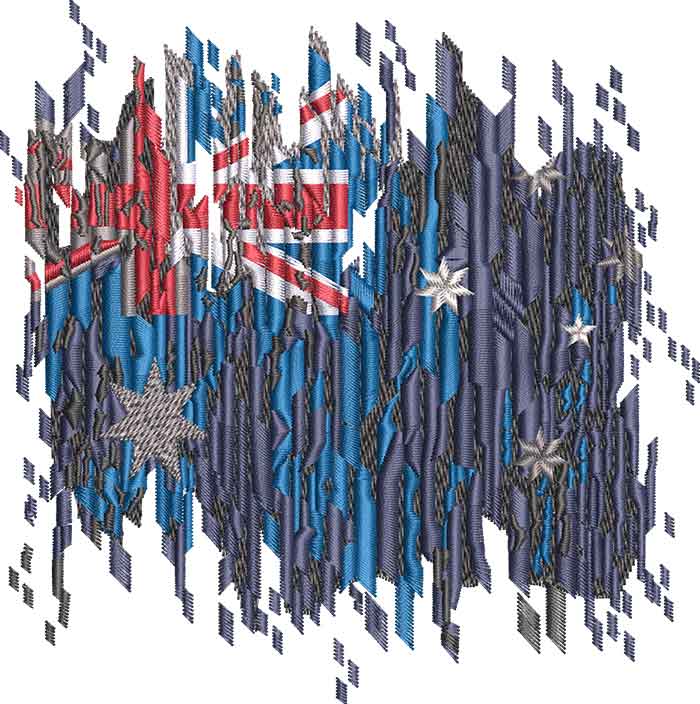C-3051DigitalFlagAustralia_L | Embroidery Legacy Digital Flag Australia Embroidery Design