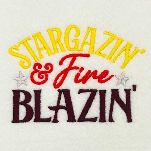 stargazin embroidery design