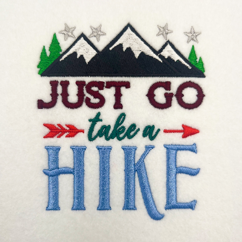 CB2_JUSTGOTAKEAHIKE | Embroidery Legacy Just go hike embroidery design