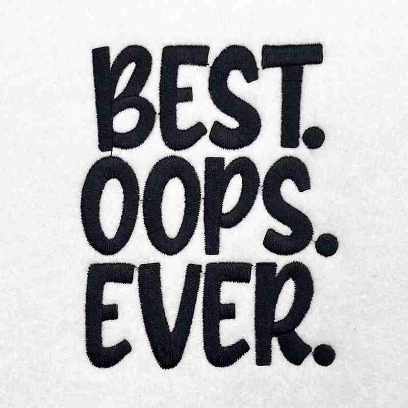 best oops ever embroidery design