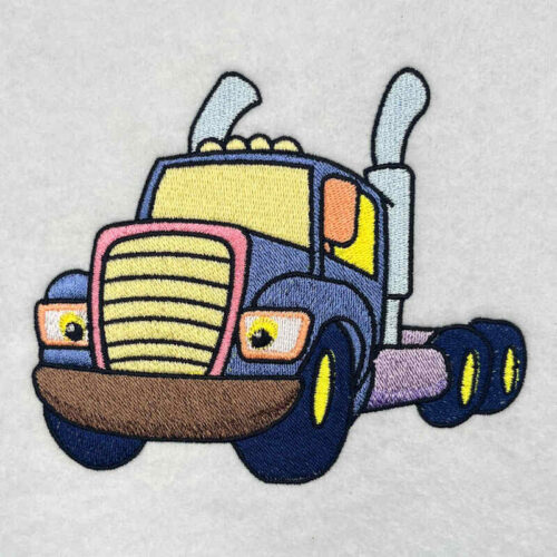 Cute Truck 4 embroidery design