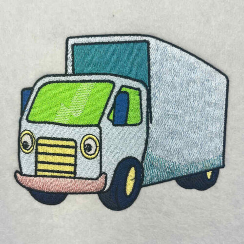 cute truck 10 embroidery design
