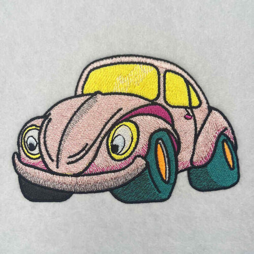 Cute volkswagon embroidery design