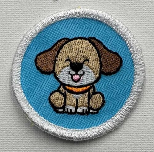 Cute Cuddly Critters Dog Patch embroidery design
