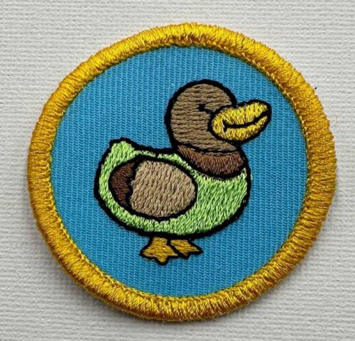 Cute Cuddly Critters duck Patch embroidery design