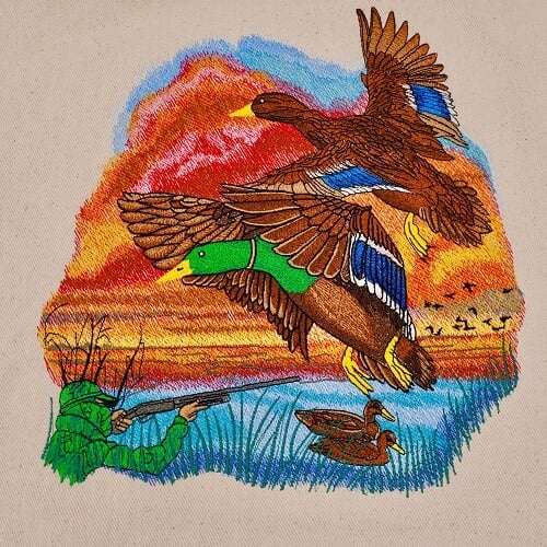 Duck Hunter Scene Large Legacy Collection Design