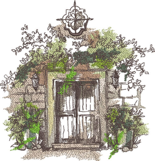 Day Dreamscape Embroidery Design