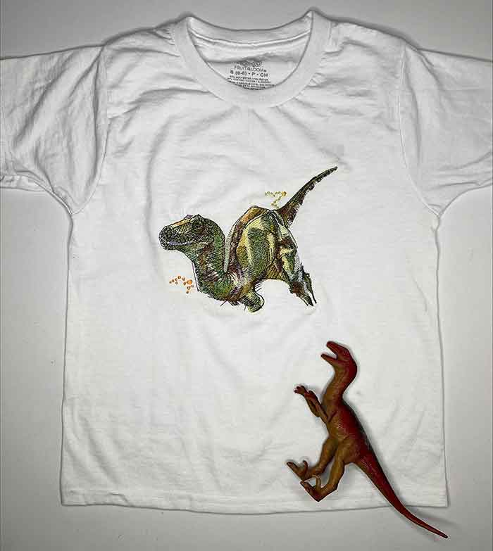 DinosaurTshirt | Embroidery Legacy Dino t-shirt