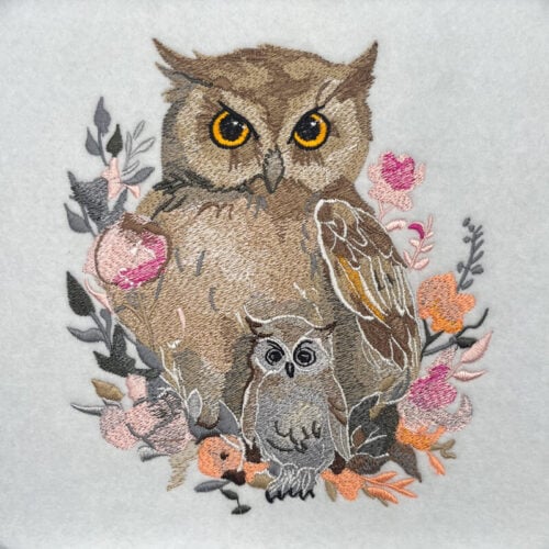 Baby Owl 1 embroidery design