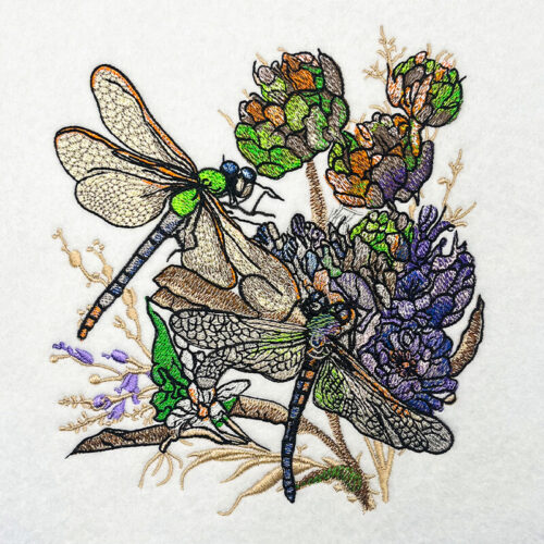Dragonfly 3 embroidery design