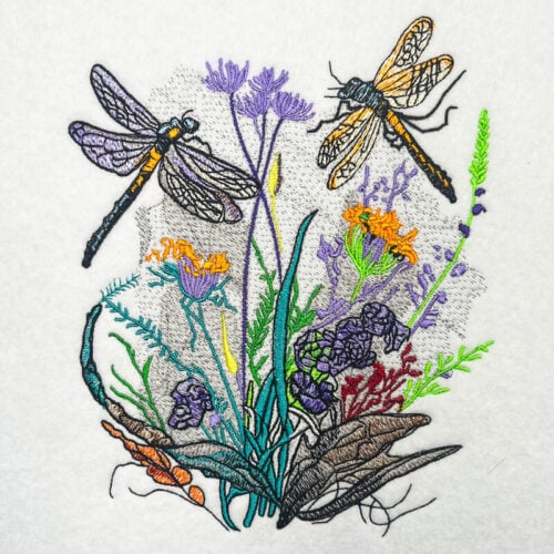 Dragonfly 4 embroidery design