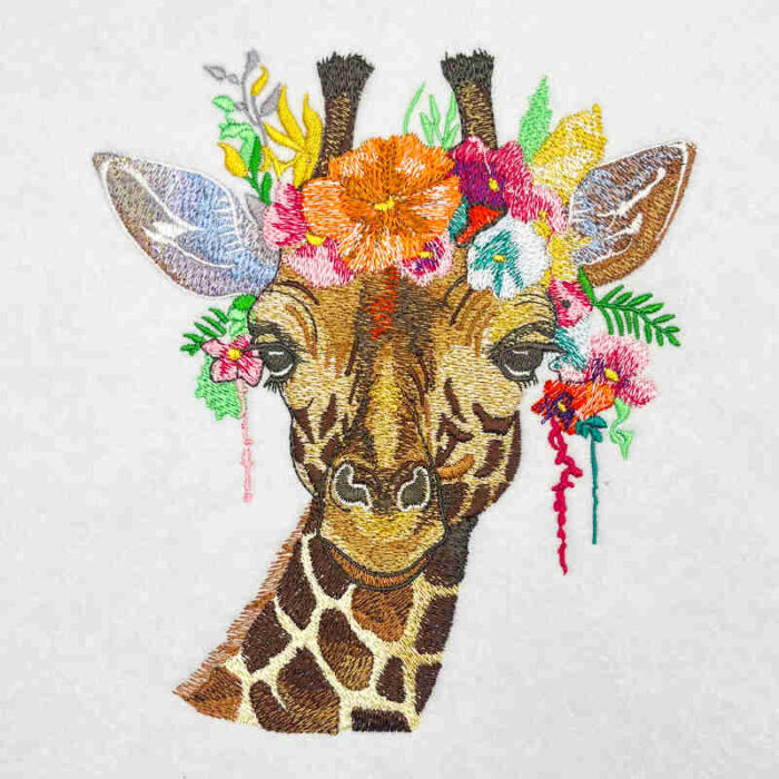 EL Giraffe 3 embroidery design
