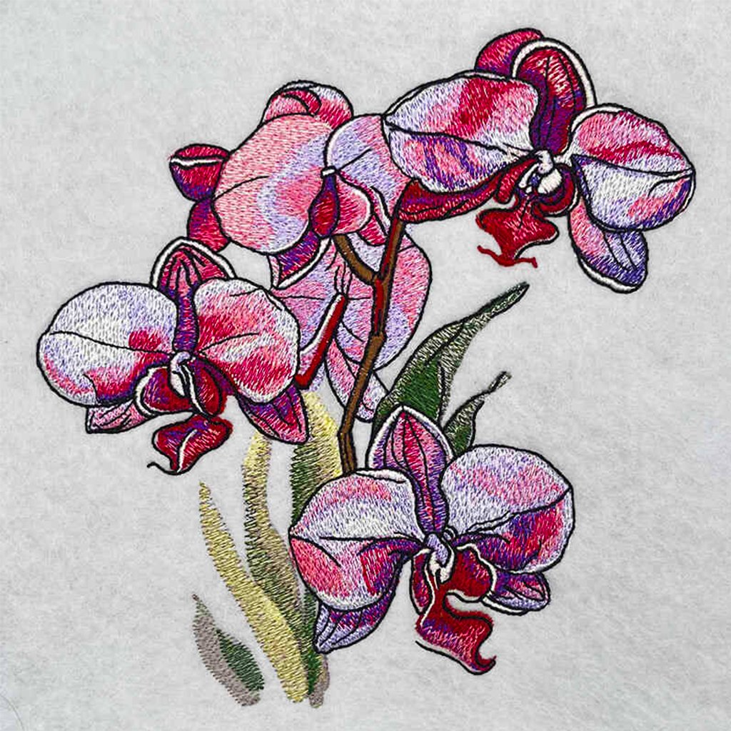 EL Orchid 3 embroidery design