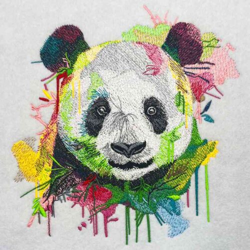 Premium Embroidery Design: EL Panda 3 – 3 sizes
