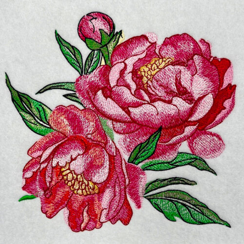 Peony 4 embroidery design