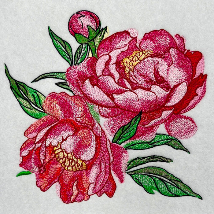 Peony 4 embroidery design
