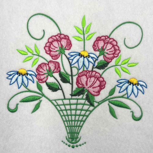 spring bouquet 3 embroidery design