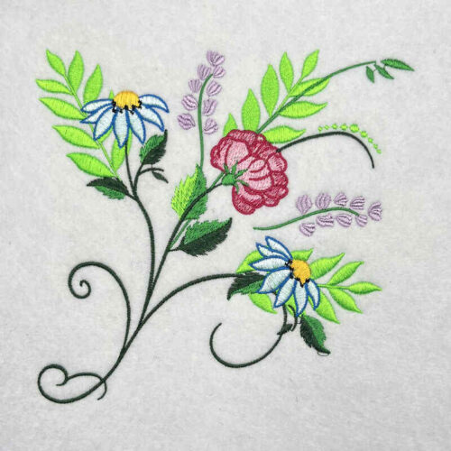 spring bouquet 4 embroidery design