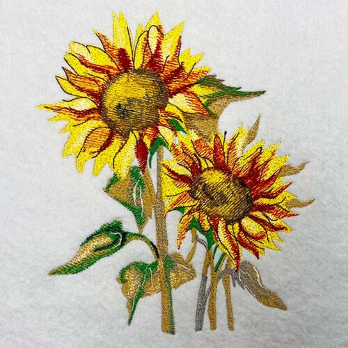 EL Sunflower 1 embroidery design