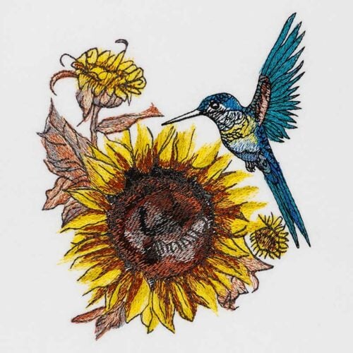 EL-Sunflower-Hummingbird-1_3 | Embroidery Legacy Sunflower Hummingbird embroidery design 3