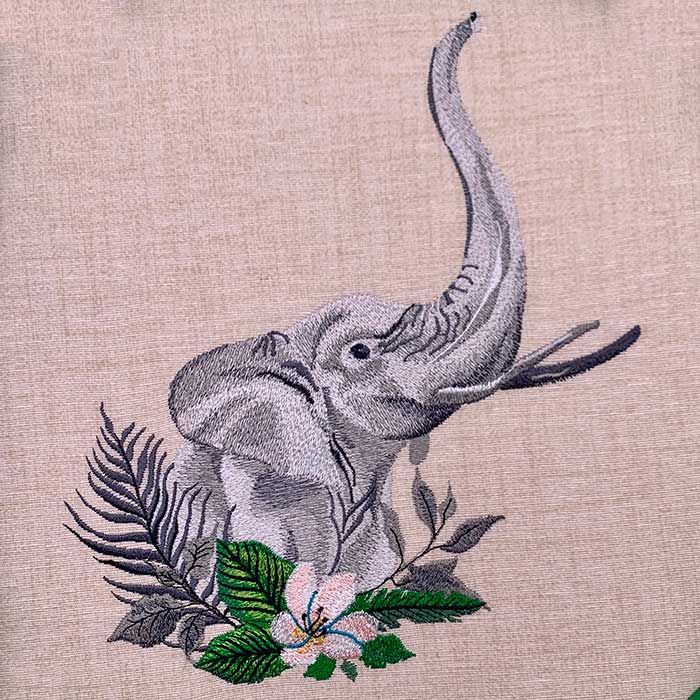 EL_AA_Collection-8_L | Embroidery Legacy African Animals Elephant embroidery design