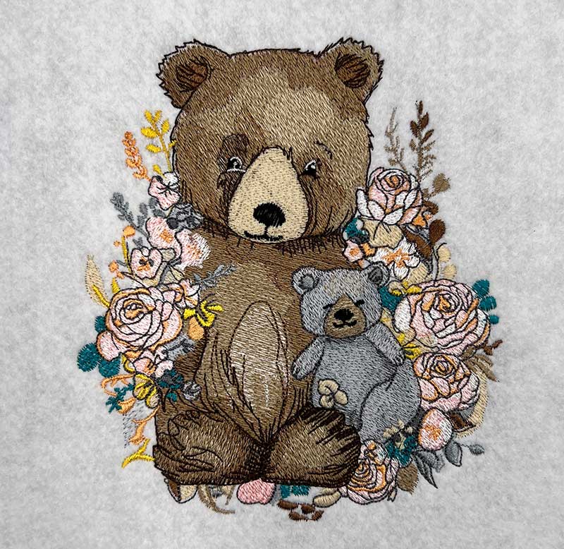 EL_BabyBear3 | Embroidery Legacy EL Baby Bear 3 embroidery design