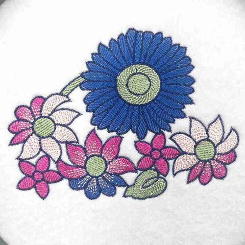 Embroidery Design: EL Fashion Flowers – 5.39w x 4.01h