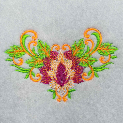 fashion decor neckline embroidery design