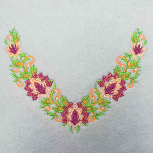 fashion decor neckline embroidery design