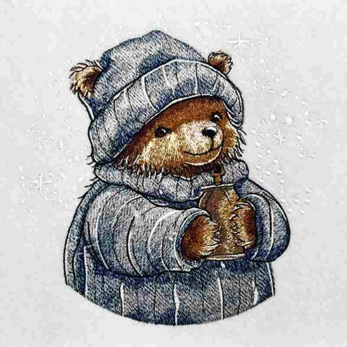 Embroidery Design: EL Sleeping Bear 5A – 6.62w x 6.72h