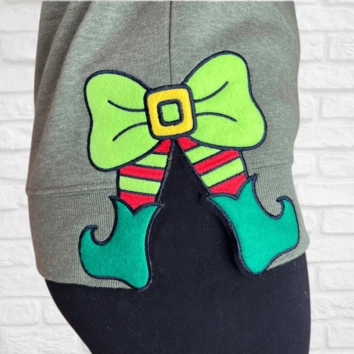 Elf Bow Side Seam Applique