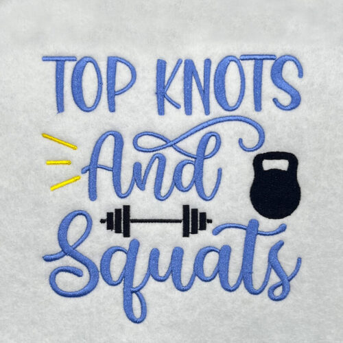 knots and squats embroidery design