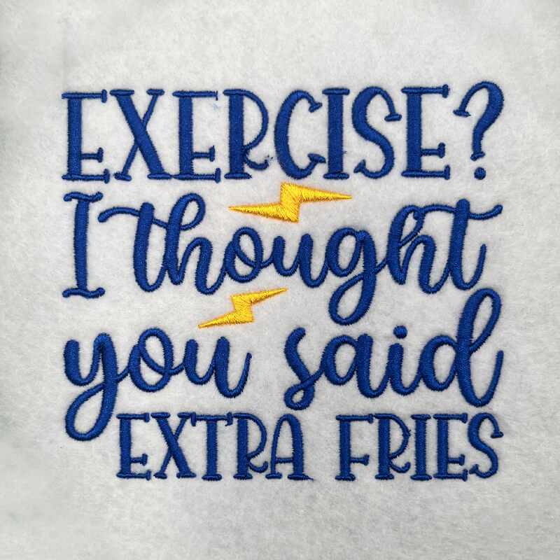 GF2_ExerciseExtraFries | Embroidery Legacy exercise? embroidery design