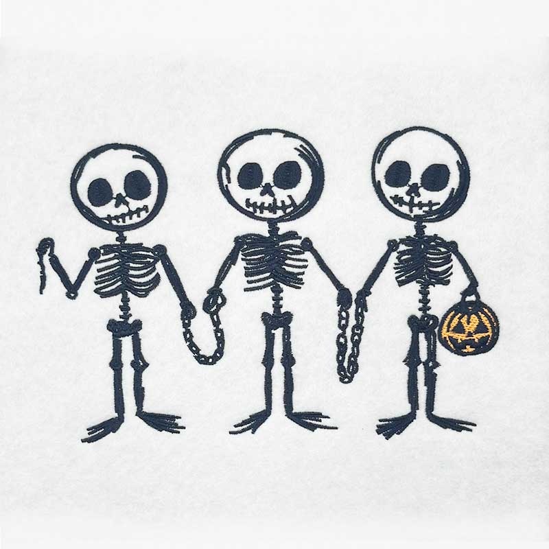 HTSD_3Skeletons | Embroidery Legacy Three Skeletons embroidery design