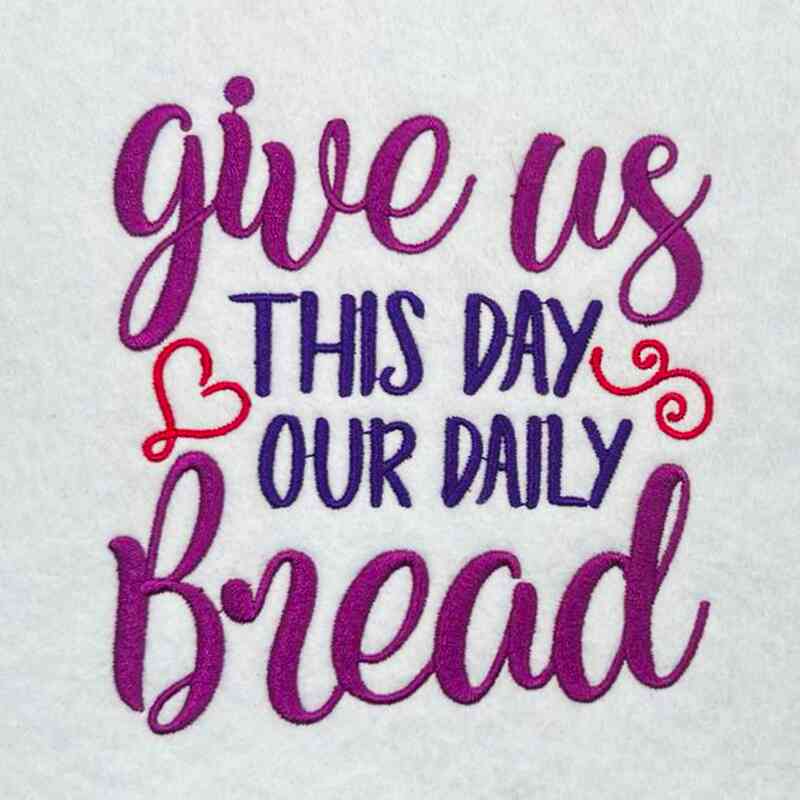 ISCB2_OurDailyBread | Embroidery Legacy give us this day embroidery design