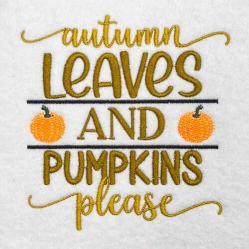 Embroidery Design: Autumn Leaves – 4.31w x 4.47h