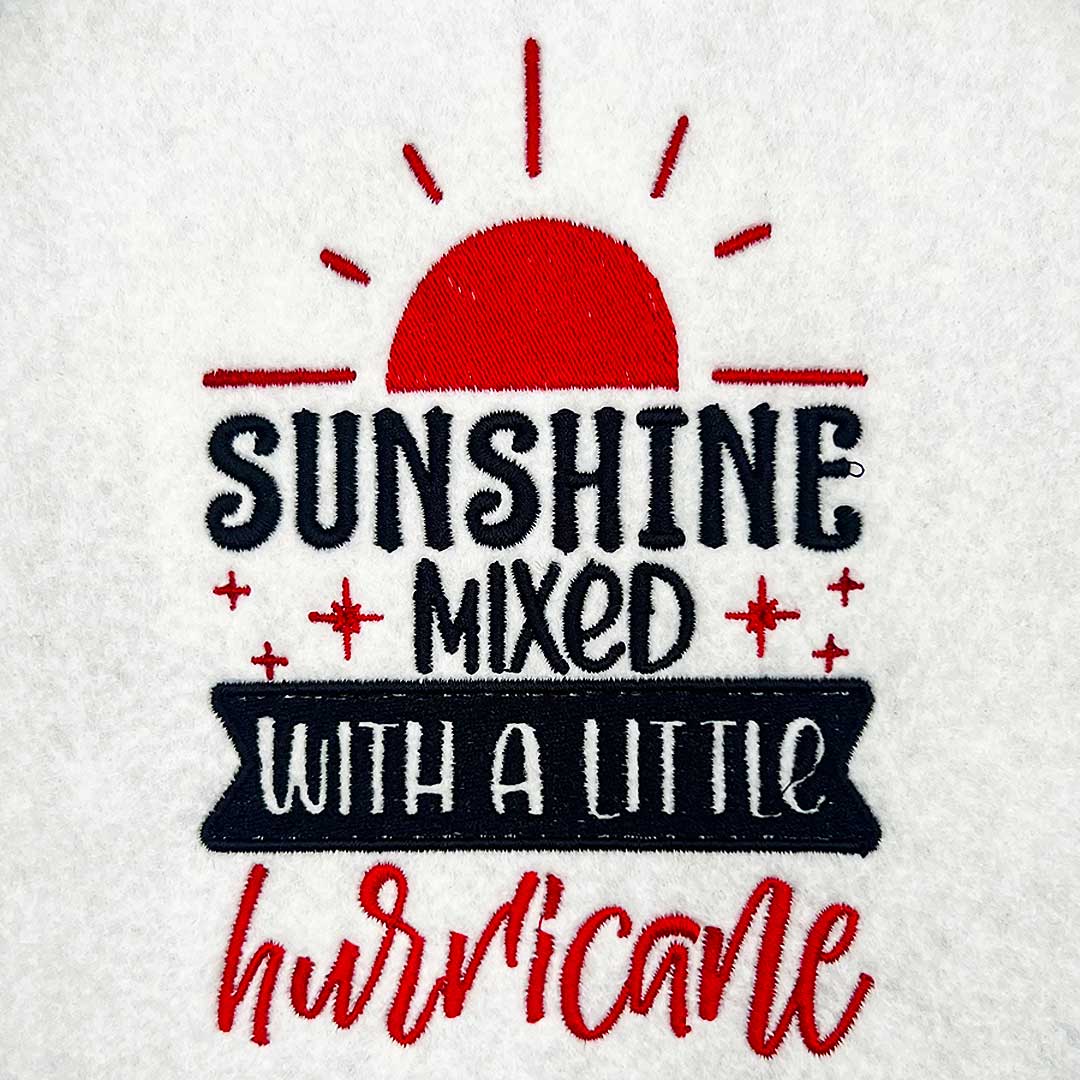 ISSB_SunshineMixed | Embroidery Legacy sunshine mixed with a hurricane embroidery design