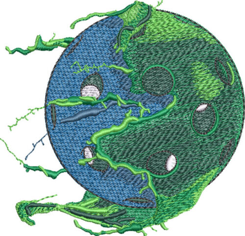 Embroidery Design: Paintball Pickleball 3 sizes