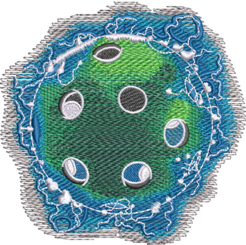 Lightning pickleball embroidery design