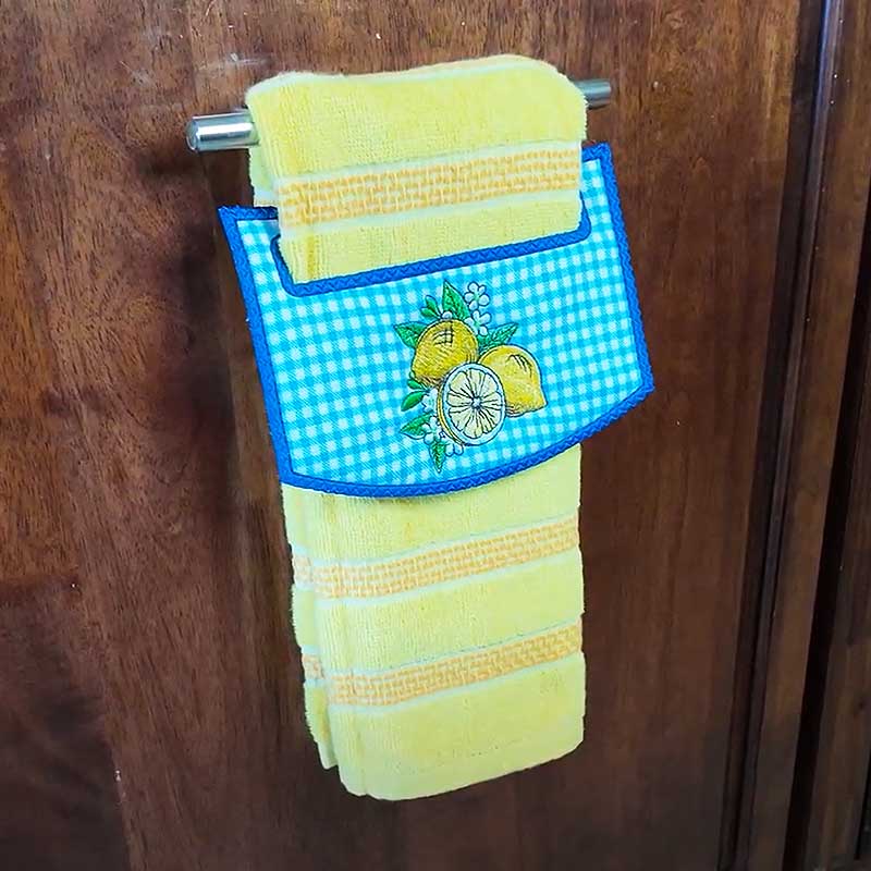 In the hoop towel topper project