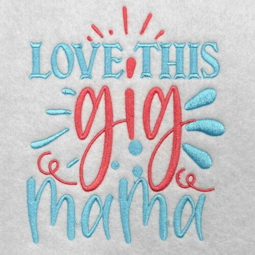 love this gig embroidery design