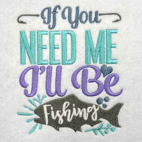 Off fishing embroidery design