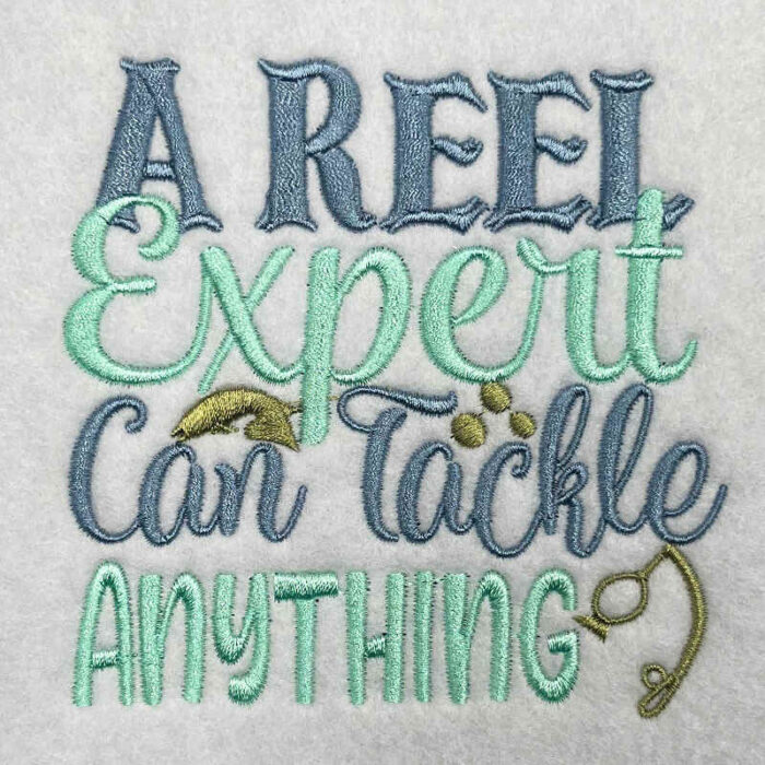 tackle anything embroidery design
