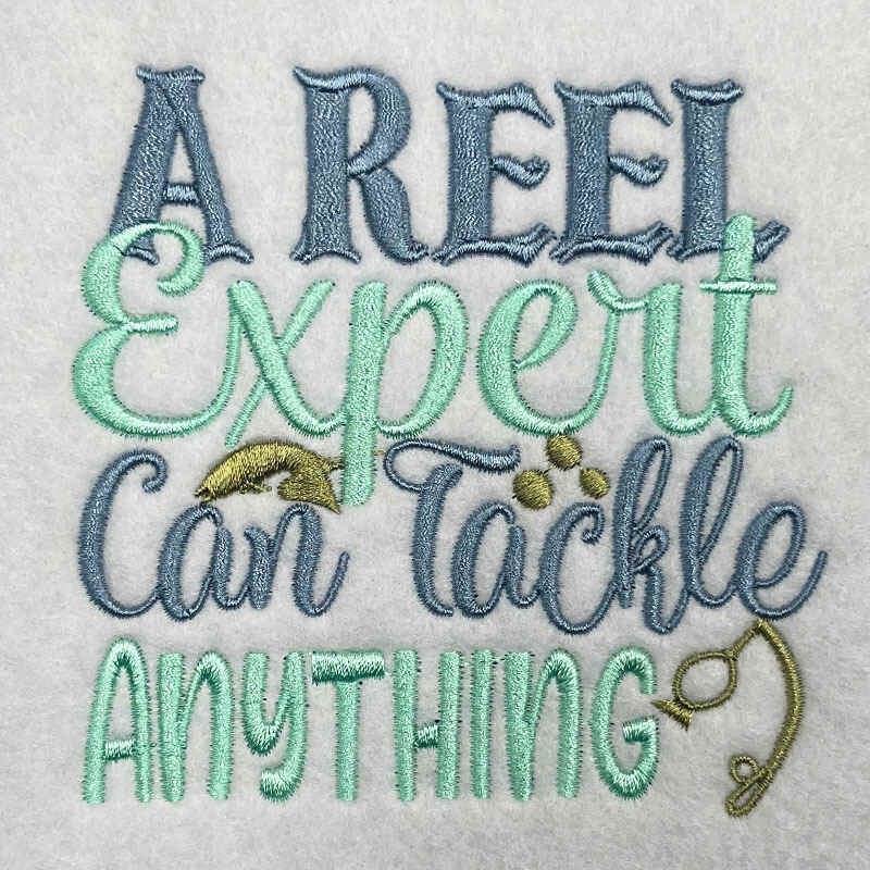tackle anything embroidery design