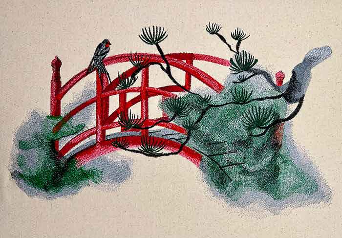 Okinawa4 | Embroidery Legacy Okinawa bridge embroidery design