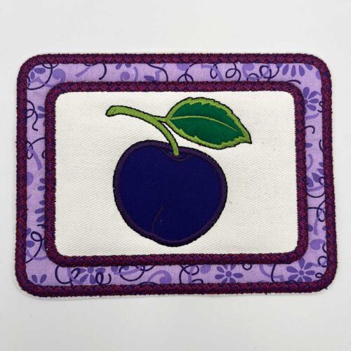 In The Hoop: Plum Mug Rug