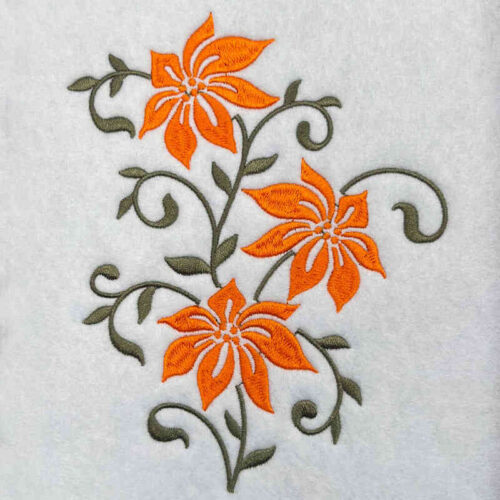 Pretty Pattern Flowers 1 embroidery design